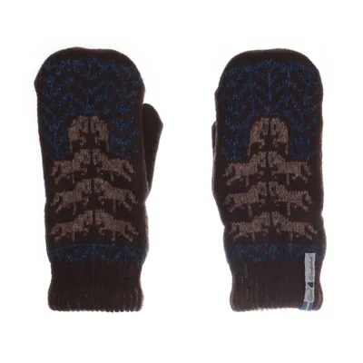 Mittens (Brown, Blue, Beige) from Öjbro Vantfabrik Merino wool