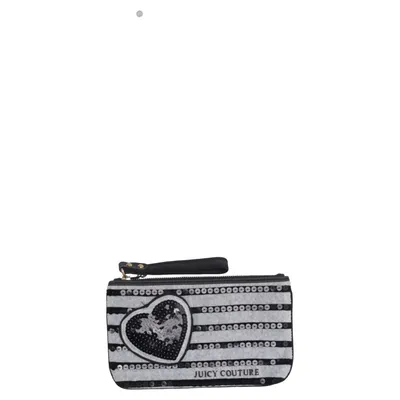 Vanity bag (Black, Gray) from Juicy Couture Cotton, Leather, Polyester