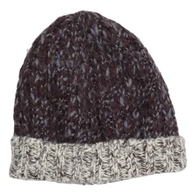 Beaniemössa (Brun, Beige, Blå) från Swildens Akryl, Ull