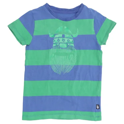 T-shirt (Blue, Green) from Danefae Cotton, Elastane