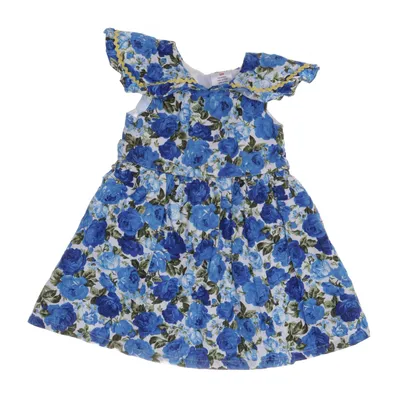 Dress (Blue, Multicolored) from Wandee's Cotton