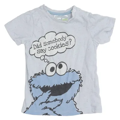 T-shirt (Gris, Bleu, Multicolore) de Sesame Street x H&M Coton, Polyester