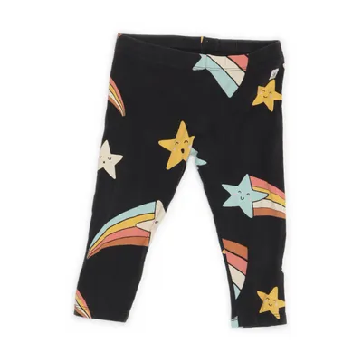 Leggings (Svart, Flerfärgad) från Lindex Baby Bomull, Elastan
