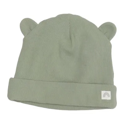 Beaniemössa (Grön) från Lindex Baby Bomull, Elastan