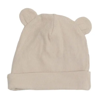 Beaniemössa (Beige) från Lindex Newborn Bomull, Elastan