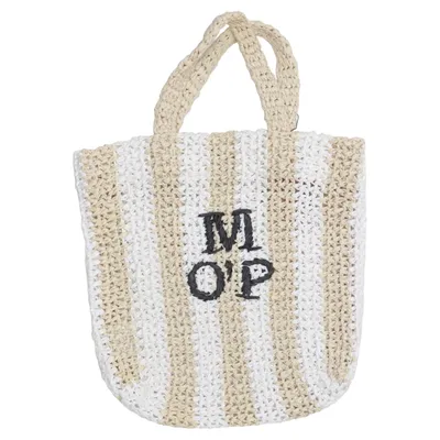 Strandtaske (Beige, Hvid) fra Marc O'Polo