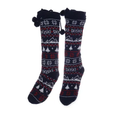 Knit socks (Blue, Multicolored)