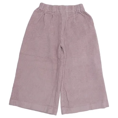 Pantalon en velours (Rose)