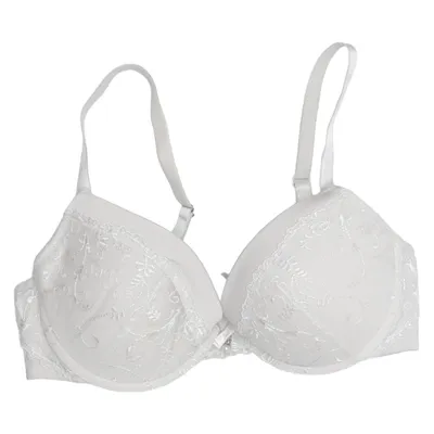 Bra (White) from Miss Vanity Elastane, Polyamide, Polyester