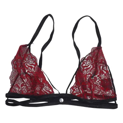Bralette (Sort, Rød) fra Obsessive Elastan, Polyamid