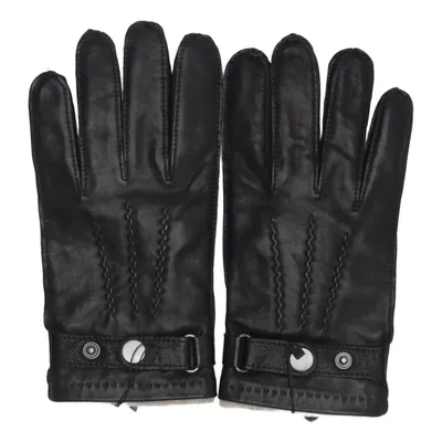 Leather gloves (Black) from Brothers Acrylic, Leather, Wool