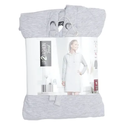 Robe à capuche (Gris) de Up2Fashion Coton, Élasthane, Viscose