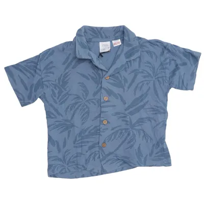 Chemise à manches courtes (Bleu) de Zara