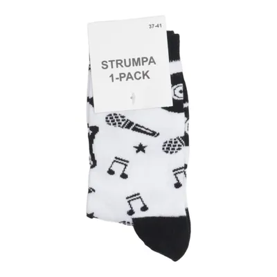 Socks (White, Black) from Runsven Cotton, Elastane, Polyamide, Polyester