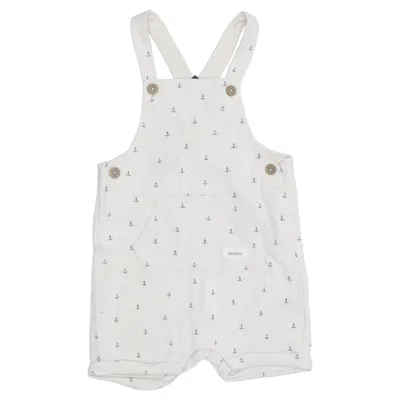 Salopette courte (Blanc, Bleu) de Newbie by KappAhl Coton, Polyester