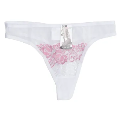 Strings (Blanc, Rose) de Rosa Junio Élasthane, Nylon