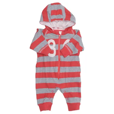 Barboteuse (Rouge, Gris) de Name It Coton