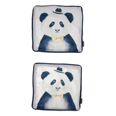 Prydnadskudde (Vit, Svart, Blå, Gul) från Svanefors Polyester