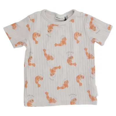 T-shirt (Beige, Orange) från Minories Bomull, Elastan