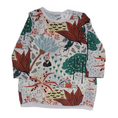 Långärmad t-shirt (Flerfärgad) från Moomin by Martinex Elastan, Ekologisk bomull