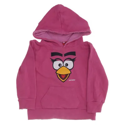 Huvtröja (Rosa, Flerfärgad) från Angry Birds Bomull, Polyester