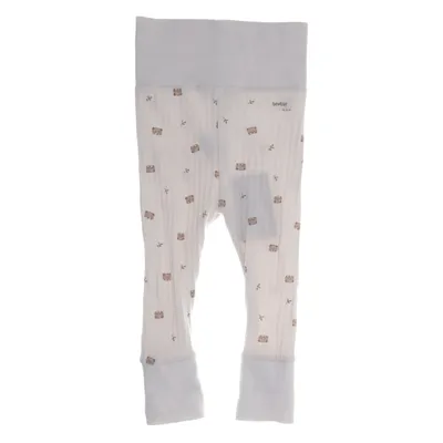 Pyjama broek (Wit, Bruin) van Newbie by KappAhl Katoen, Elastaan