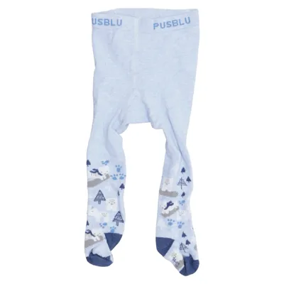 Panty (Blauw, Meerkleurig) van Pusblu Katoen, Elastaan, Polyamide