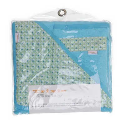 Badponcho (Blauw, Groen, Wit) van Trixie Katoen, Polyester