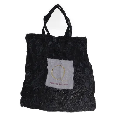 Canvas bag (Black, White, Gold) from Agencies Turquoise