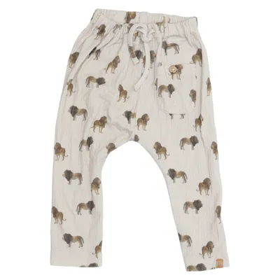 Pyjamasbyxor (Beige) från Lil' Atelier Elastan, Lyocell, Ekologisk bomull