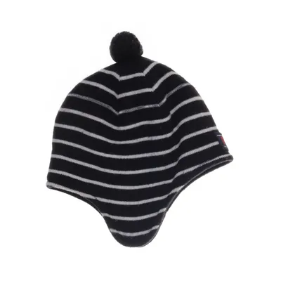 Bobble hat (Black, White) from Polarn O. Pyret Acrylic, Merino wool