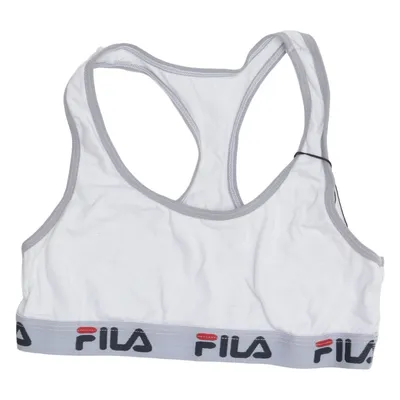 Brassière (Blanc, Gris) de Fila Coton, Élasthane, Polyester