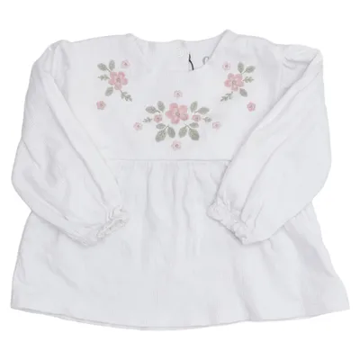 Bluse (Hvid) fra Baby C&A Bomuld, Elastan, Polyester