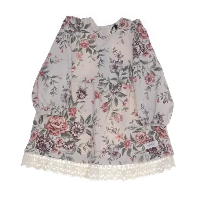 Dress (Beige, Multicolored) from Newbie by KappAhl Cotton