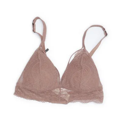 Bralette (Brown) from Topshop Elastane, Nylon, Polyester, Polyurethane