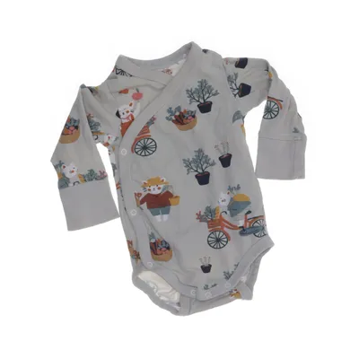 Sparkdräkt (Grå, Flerfärgad) från Lindex Baby Bomull, Elastan