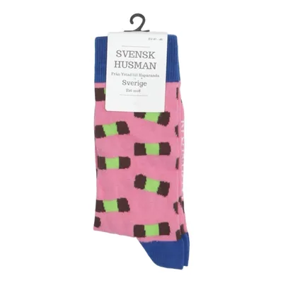 Strumpor (Rosa, Blå, Grön) från Svensk Husman Bomull, Elastan, Polyamid