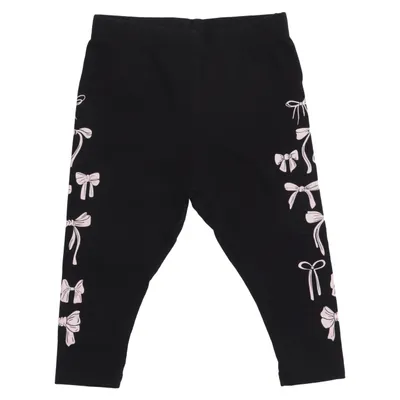 Leggings (Svart, Rosa) från Infinity Kids Bomull, Elastan