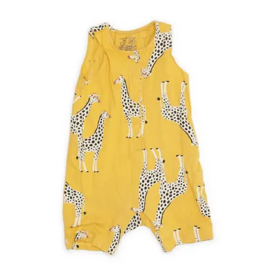 Sparkdräkt (Gul, Svart, Vit) från Lindex Baby Bomull