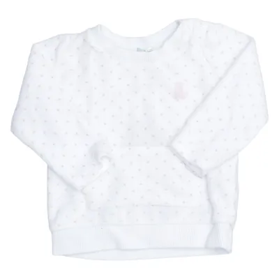 Sweatshirt (White, Pink) from Benetton Baby Cotton, Polyamide