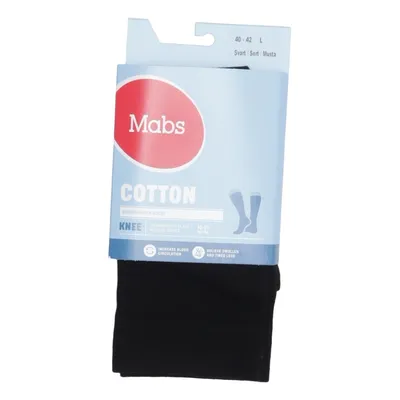 Bas de contention (Noir) de Mabs Coton, Élasthane, Polyester