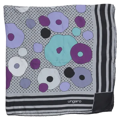 Scarf (Grå, Lila, Blå) från Ungaro Silke