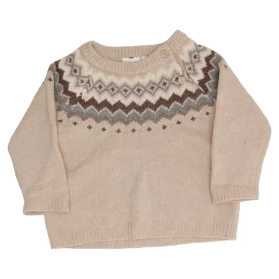 Strickpullover (Beige, Braun, Grau) von Lindex Baby Merinowolle