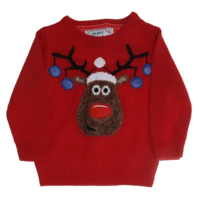 Jultröja (Röd, Brun, Blå) från Rebel by Primark Akryl, Nylon