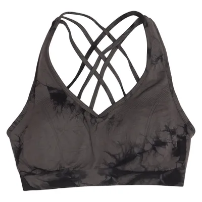 Sports bra (Gray, Black) from Better Bodies Elastane, Polyamide