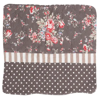 Cushion cover (Brown, White, Multicolored) from Greengate