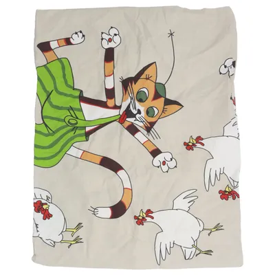Pillowcase (Beige, Multicolored) from Pettson och Findus Cotton