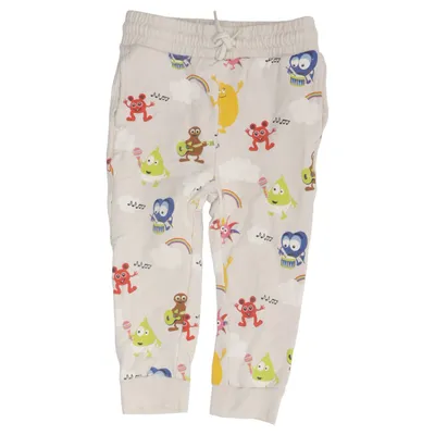 Mjukisbyxor (Beige, Flerfärgad) från Babblarna x KappAhl Bomull, Elastan