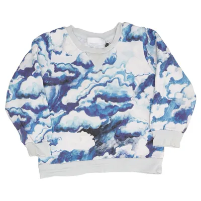 Sweatshirt (Blue, White) from Mini Rodini Organic cotton