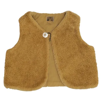 Outer vest (Brown) from Bonton Cotton, Polyester